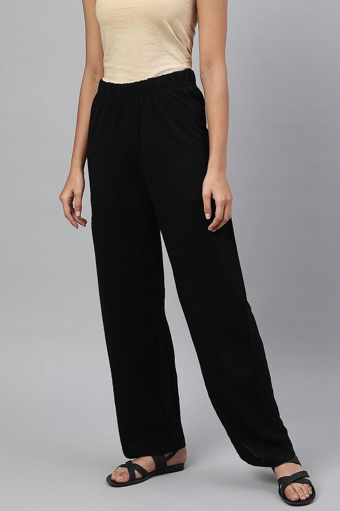 Shop Jaypore Women Gold Modal Solid Ankle Length Slim Fit Pants for Women  Online 39574617